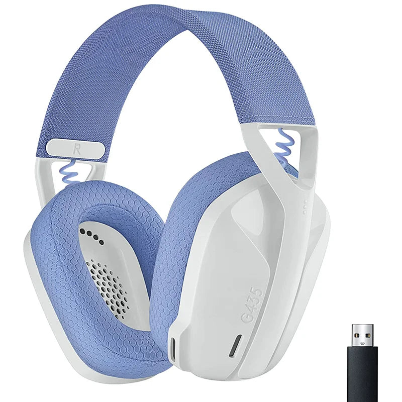 Headset Gamer Logitech G435 LIGHTSPEED – Wireless Bluetooth, Som Surround e Design Over-Ear