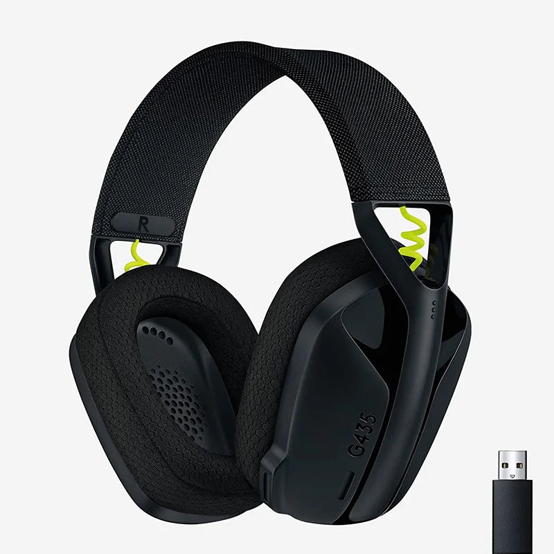 Headset Gamer Logitech G435 LIGHTSPEED – Wireless Bluetooth, Som Surround e Design Over-Ear