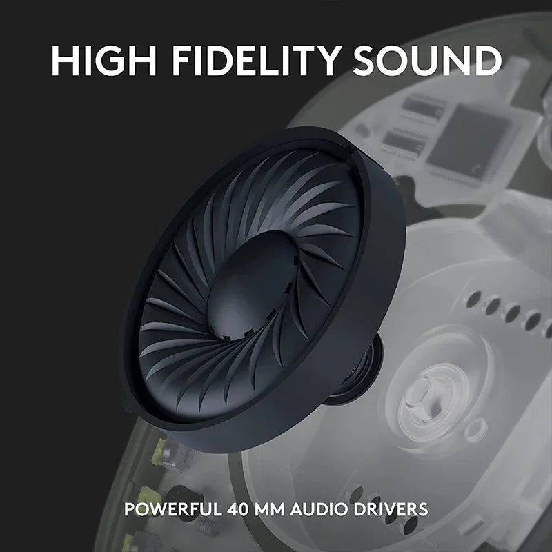 Headset Gamer Logitech G435 LIGHTSPEED – Wireless Bluetooth, Som Surround e Design Over-Ear